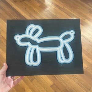Neon Dog Art Print